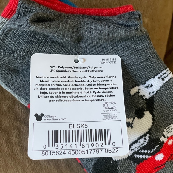Disney Mickey Kids Socks — 5 Pairs [Shoe Size: 10 - 4] ✨HOST PICK!✨ - Picture 7 of 15
